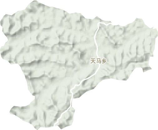 天马乡地形地图