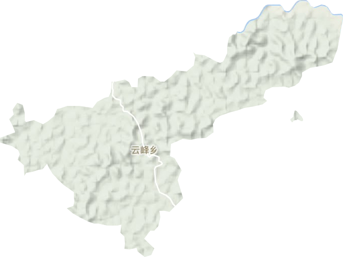 云峰乡地形地图