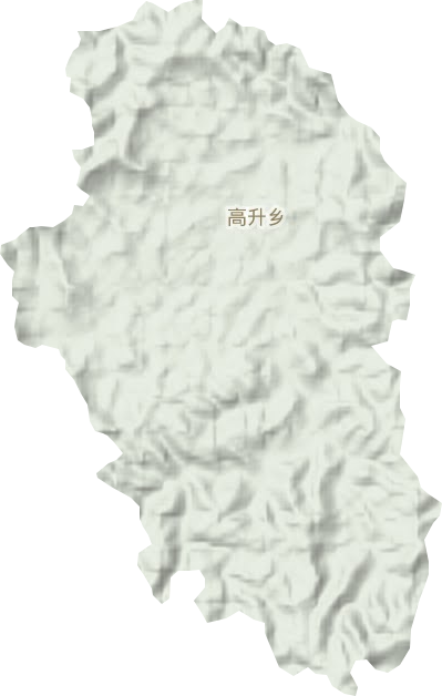 高升乡地形地图