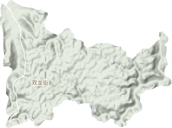 双龙街乡地形地图
