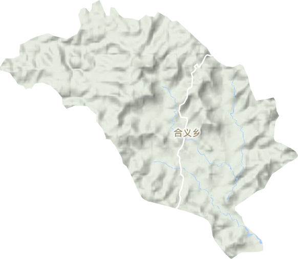 合义乡地形地图