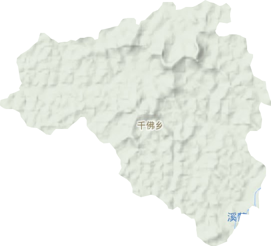 千佛乡地形地图