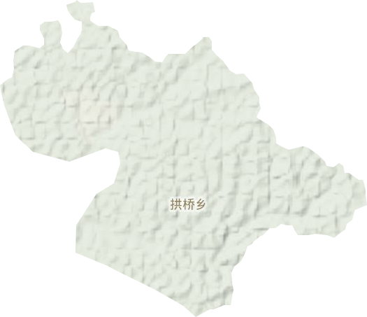 拱桥乡地形地图