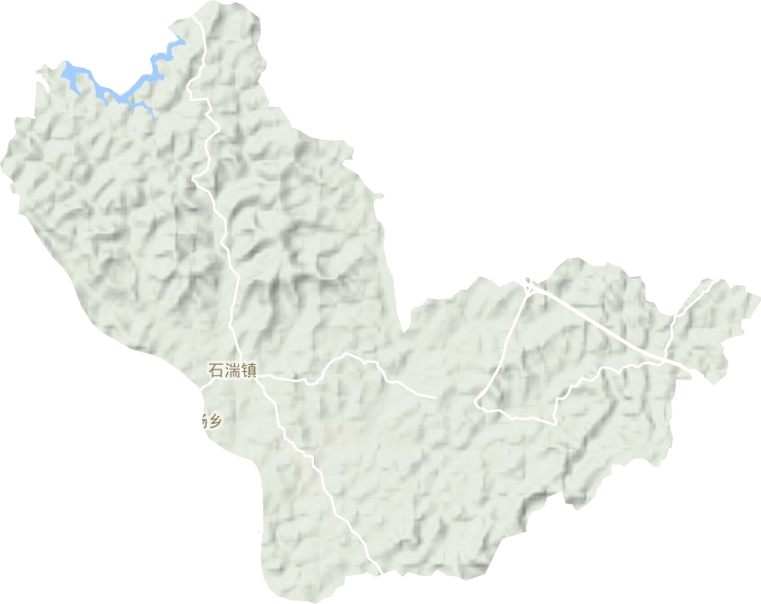 石湍镇地形地图