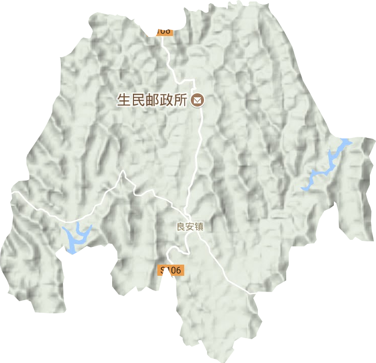 良安镇地形地图