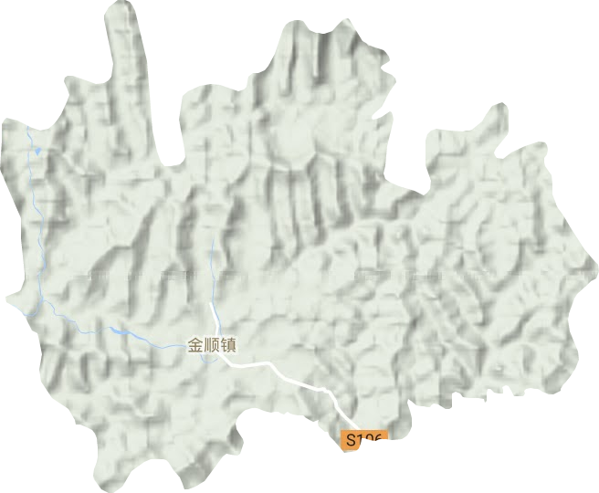 金顺镇地形地图