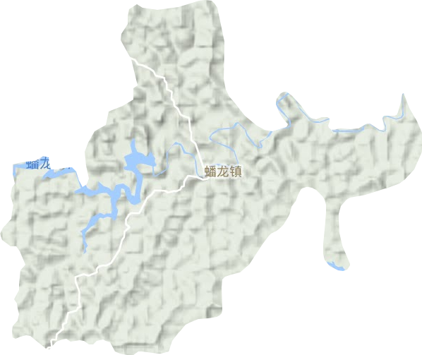 蟠龙镇地形地图