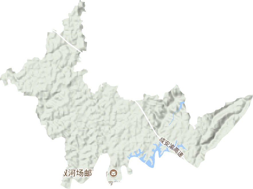 双河场乡地形地图