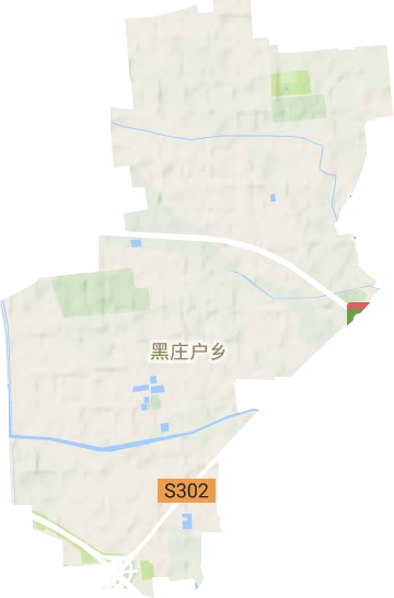 黑庄户地区办事处地形地图