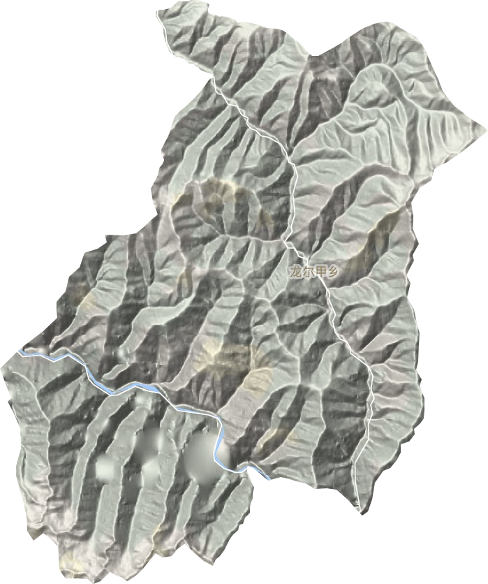 龙尔甲乡地形地图