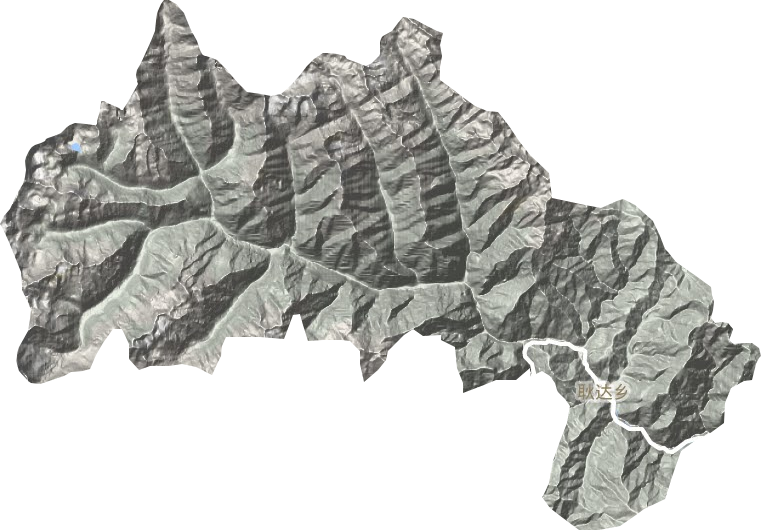 耿达镇地形地图