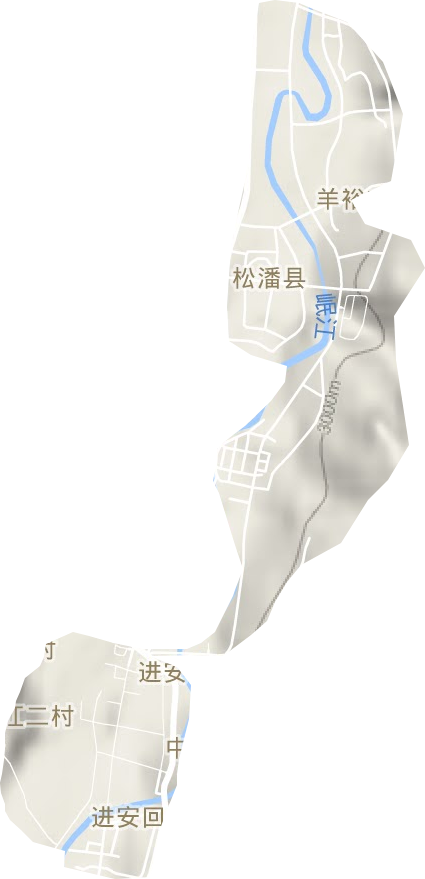 进安镇地形地图