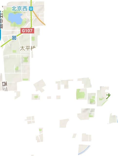 太平桥街道地形地图