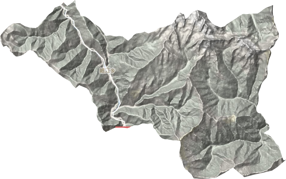 岷江乡地形地图