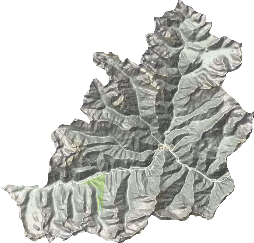 黄龙乡地形地图