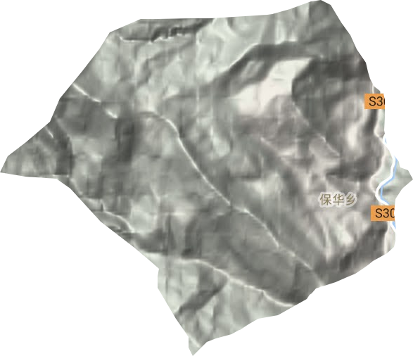 保华乡地形地图