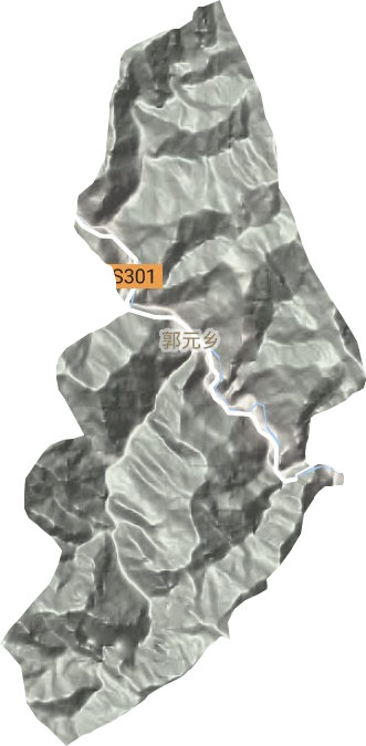 郭元乡地形地图