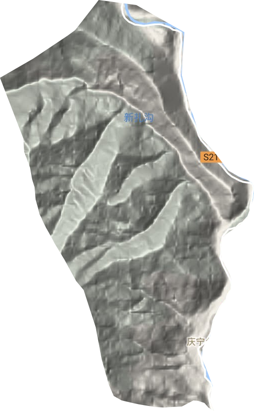 庆宁乡地形地图