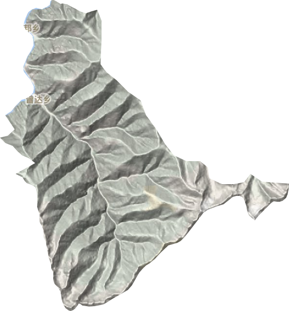 曾达乡地形地图
