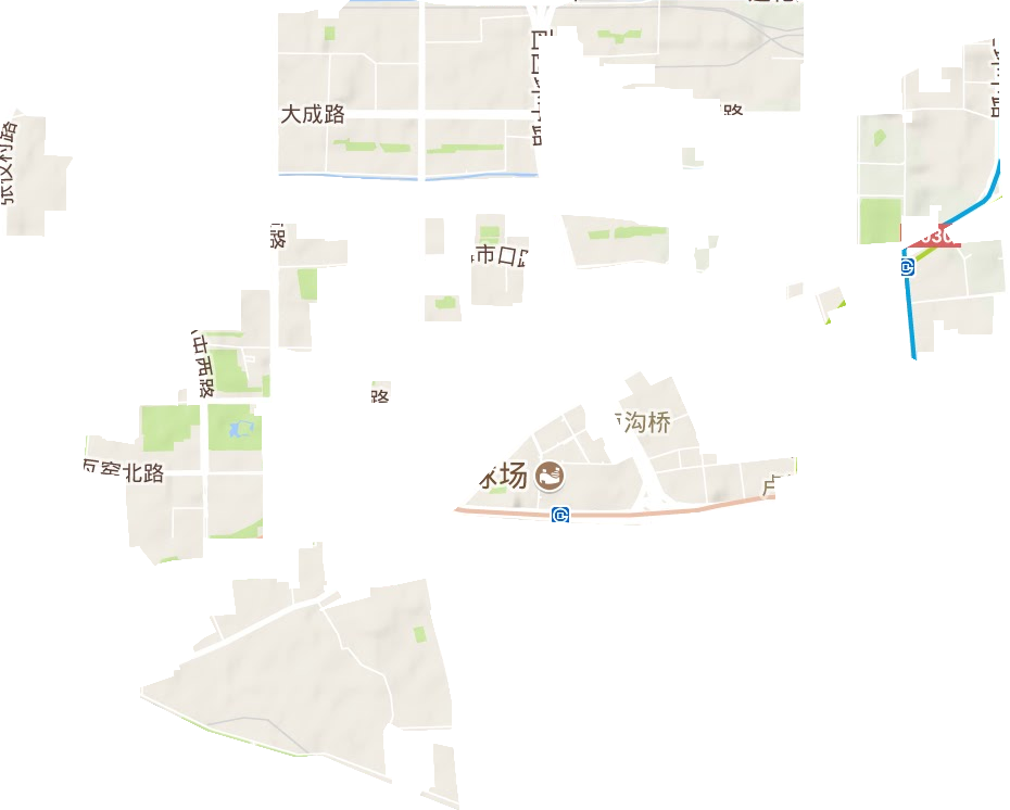 卢沟桥街道地形地图