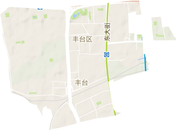丰台街道地形地图
