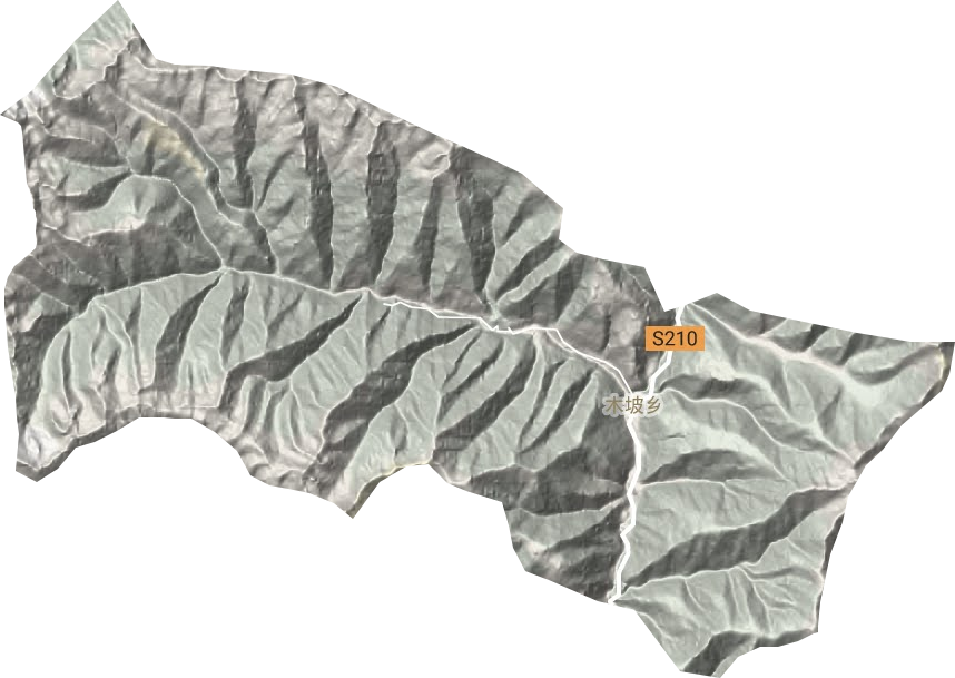 木坡乡地形地图