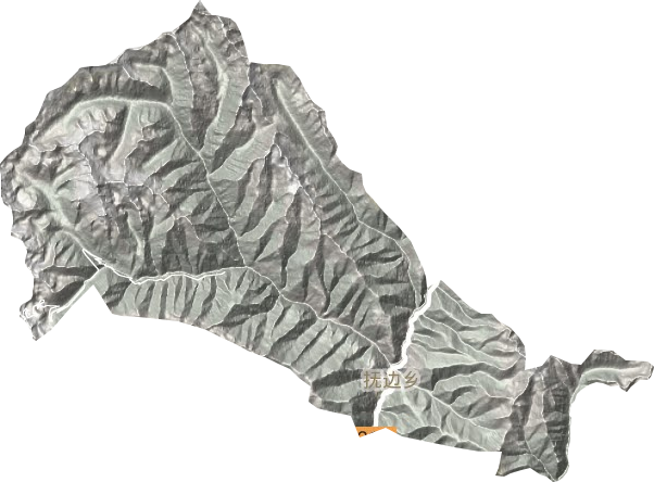 抚边乡地形地图