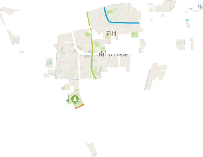 新村街道地形地图