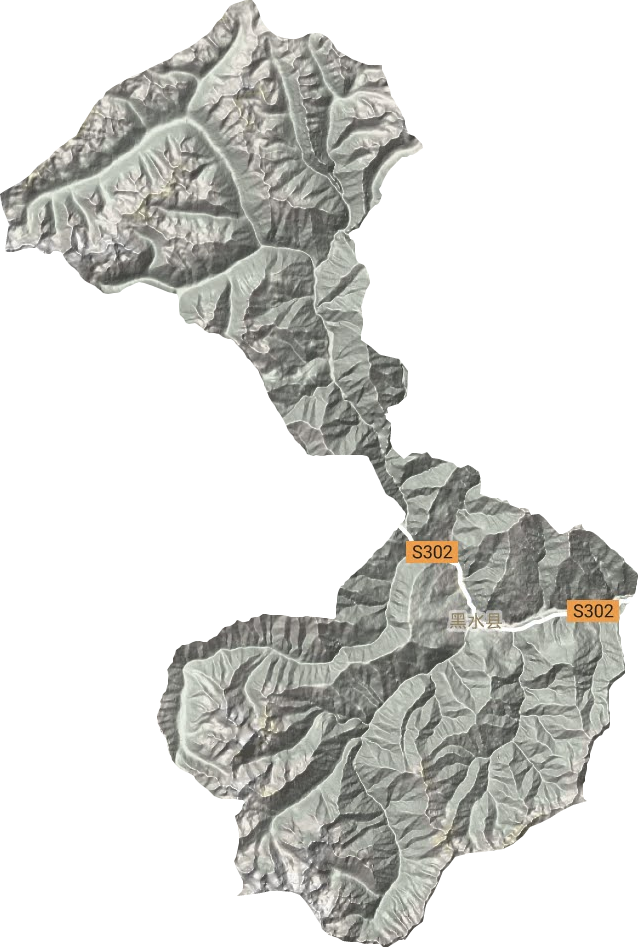 芦花镇地形地图
