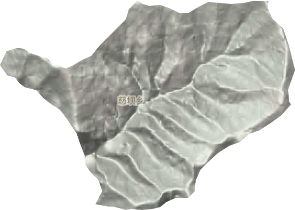 慈坝乡地形地图