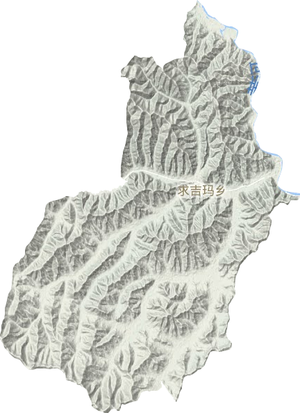 求吉玛乡地形地图
