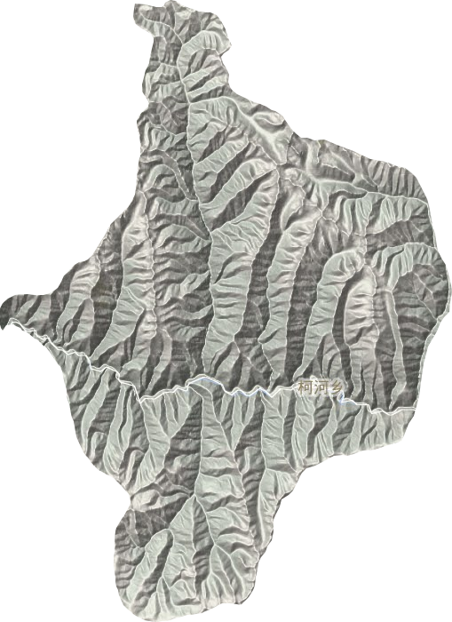 柯河乡地形地图