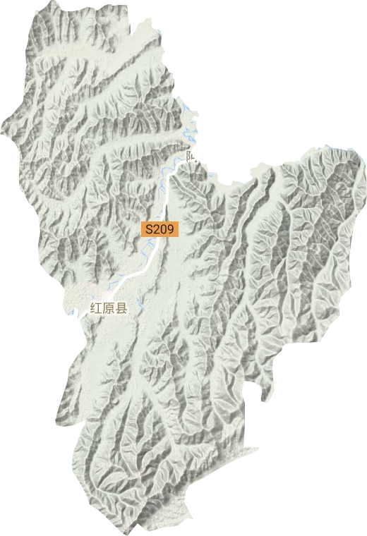 邛溪镇地形地图