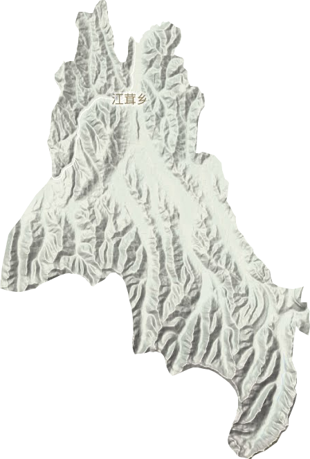 江茸乡地形地图