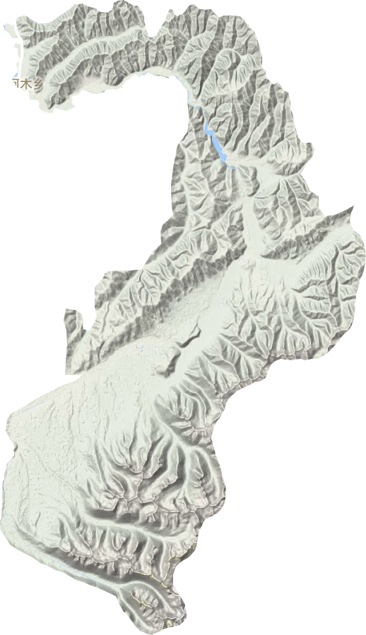 阿木乡地形地图