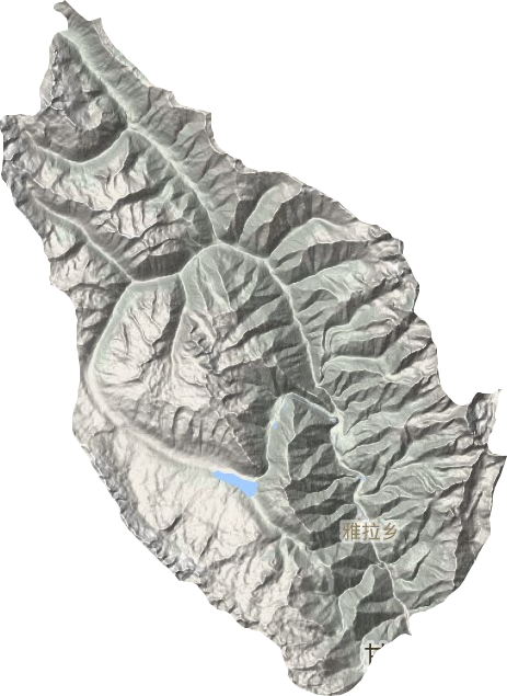 雅拉乡地形地图