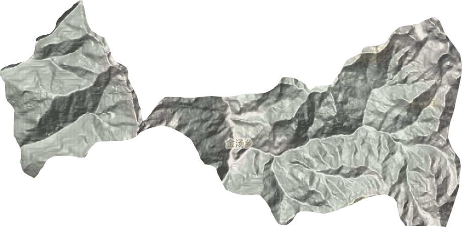 金汤镇地形地图