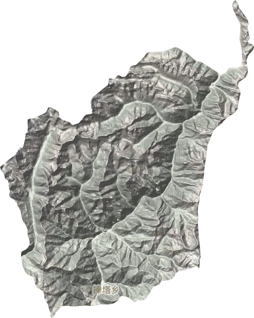 捧塔乡地形地图