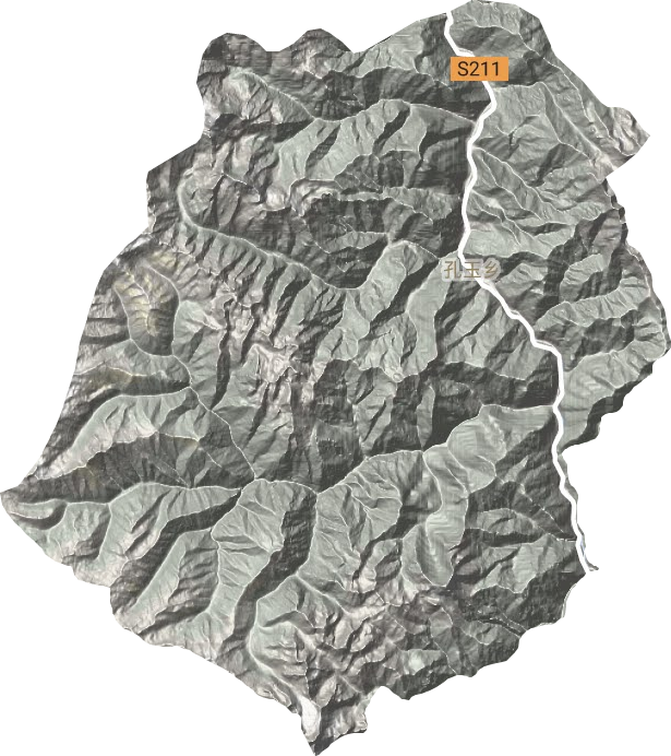 孔玉乡地形地图