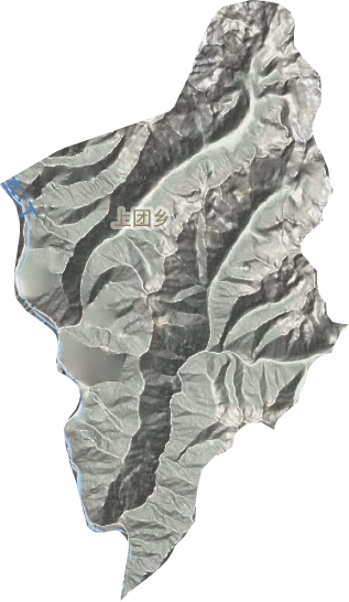 上团乡地形地图