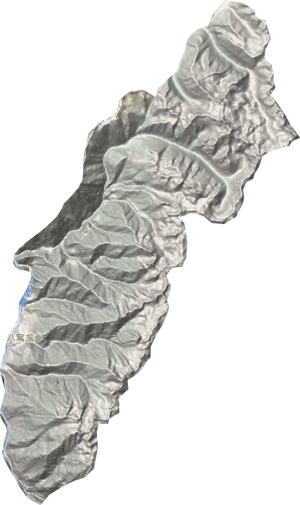 八窝龙乡地形地图