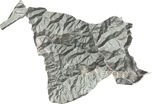 子耳彝族乡地形地图