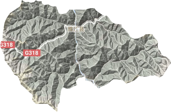 河口镇地形地图