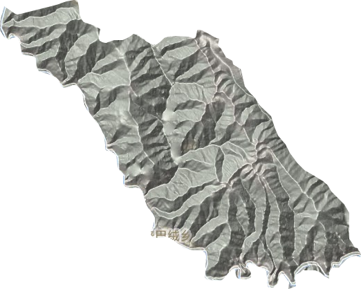 普巴绒乡地形地图