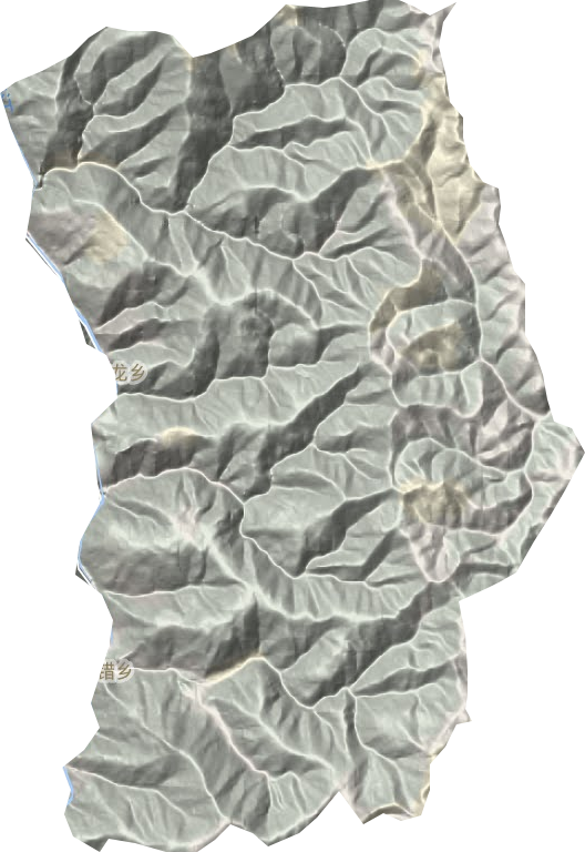 米龙乡地形地图