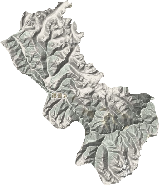 德差乡地形地图