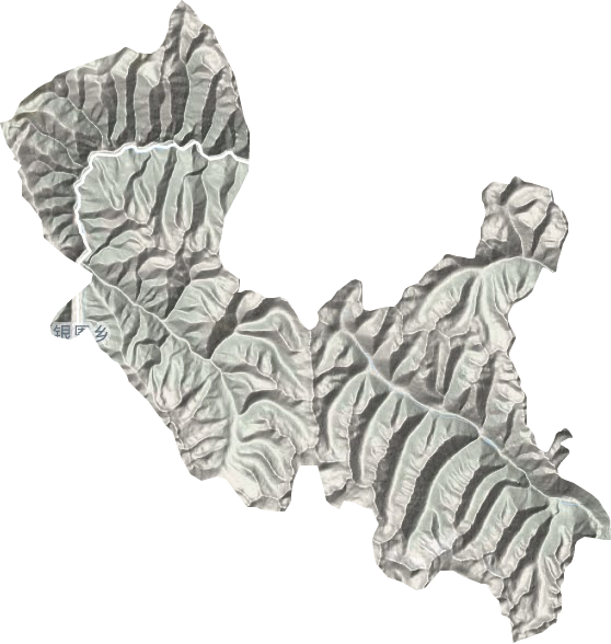 银恩乡地形地图
