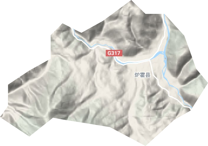 新都镇地形地图