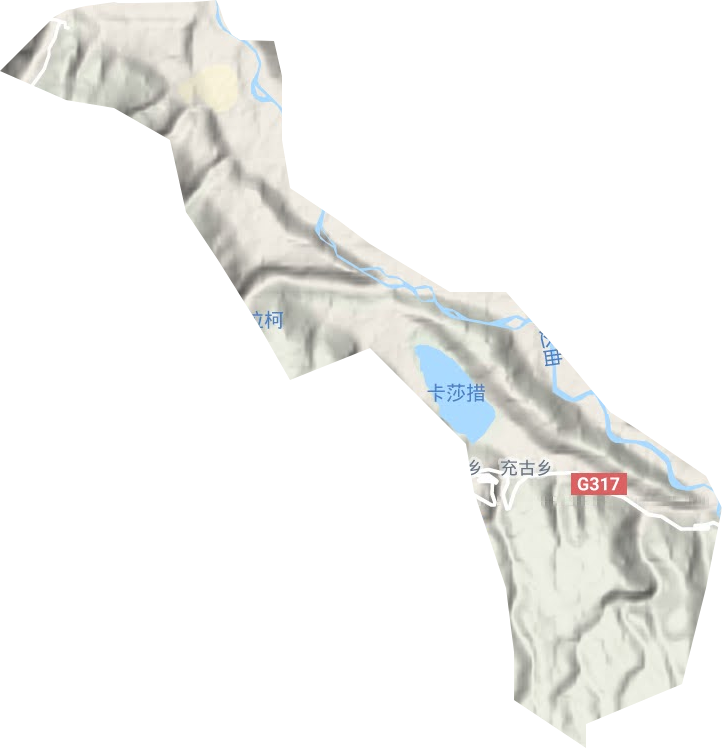 充古乡地形地图