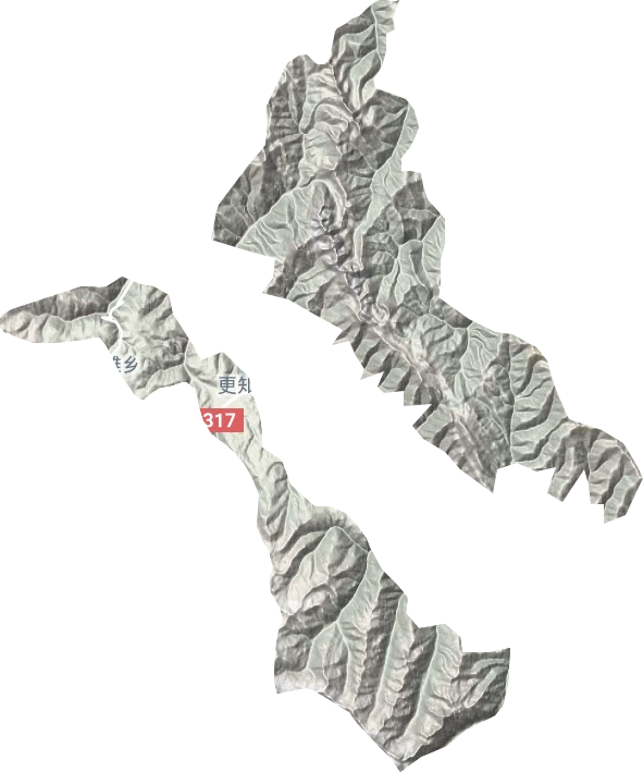 更知乡地形地图